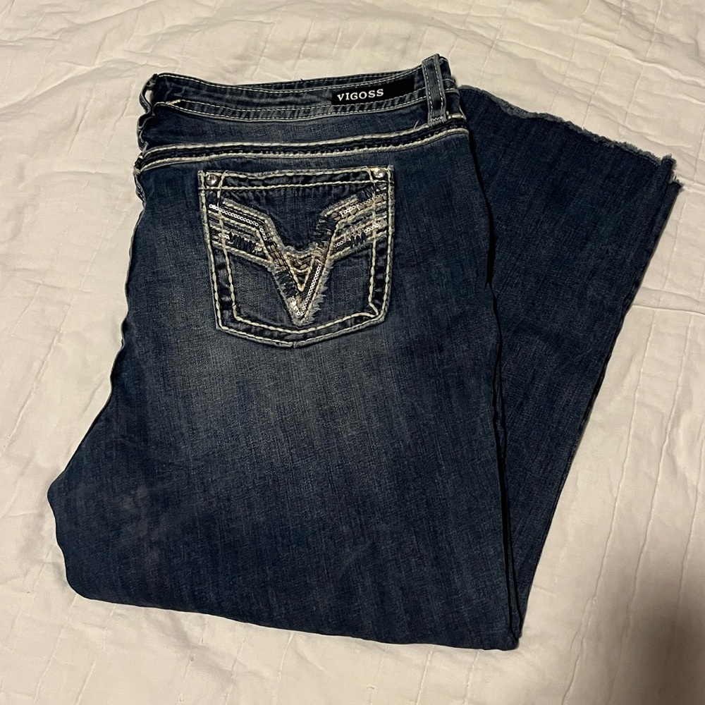 Vigoss Women's Chelsea CAPRI Jeans